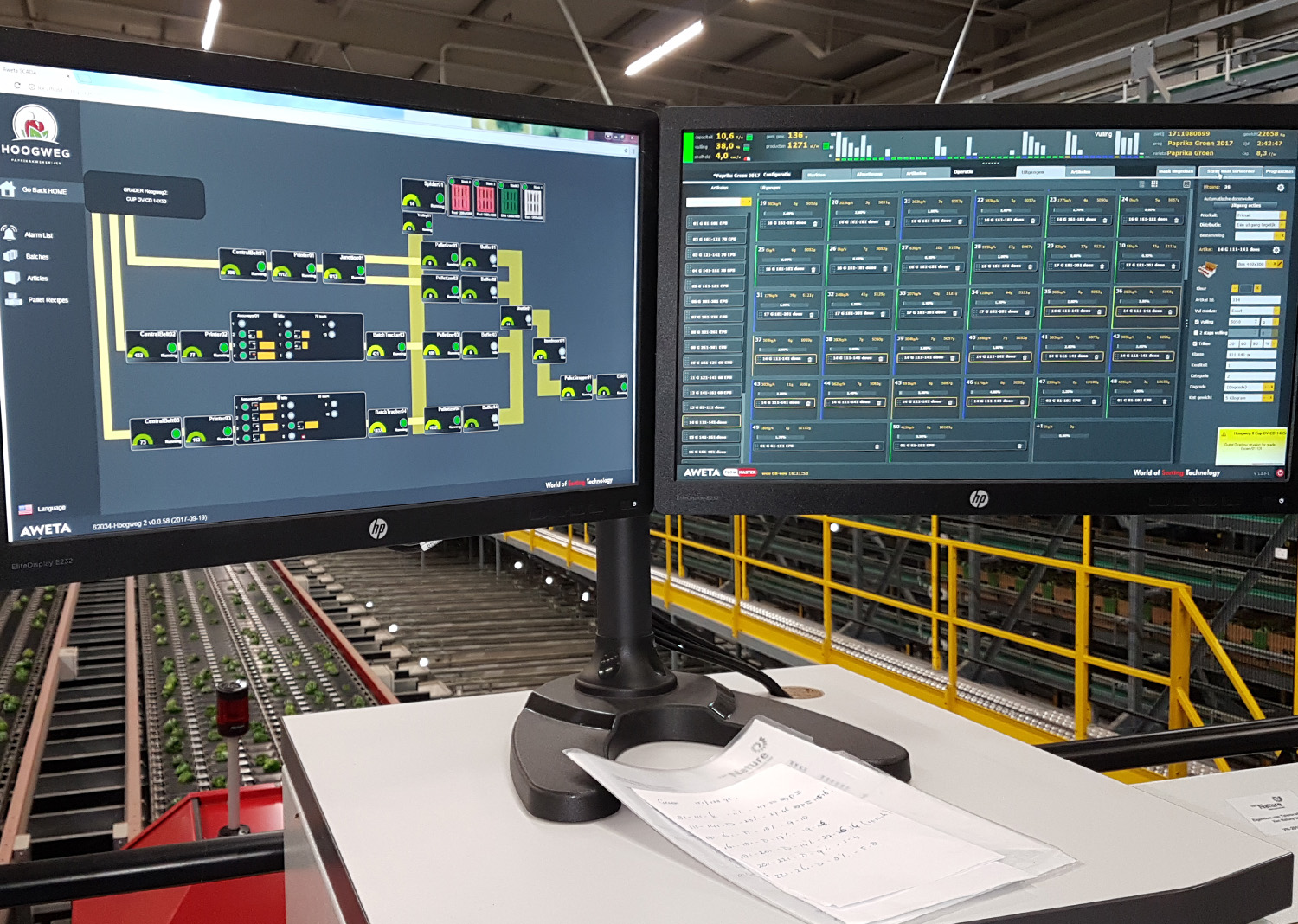 Aweta produce pepper software plant control
