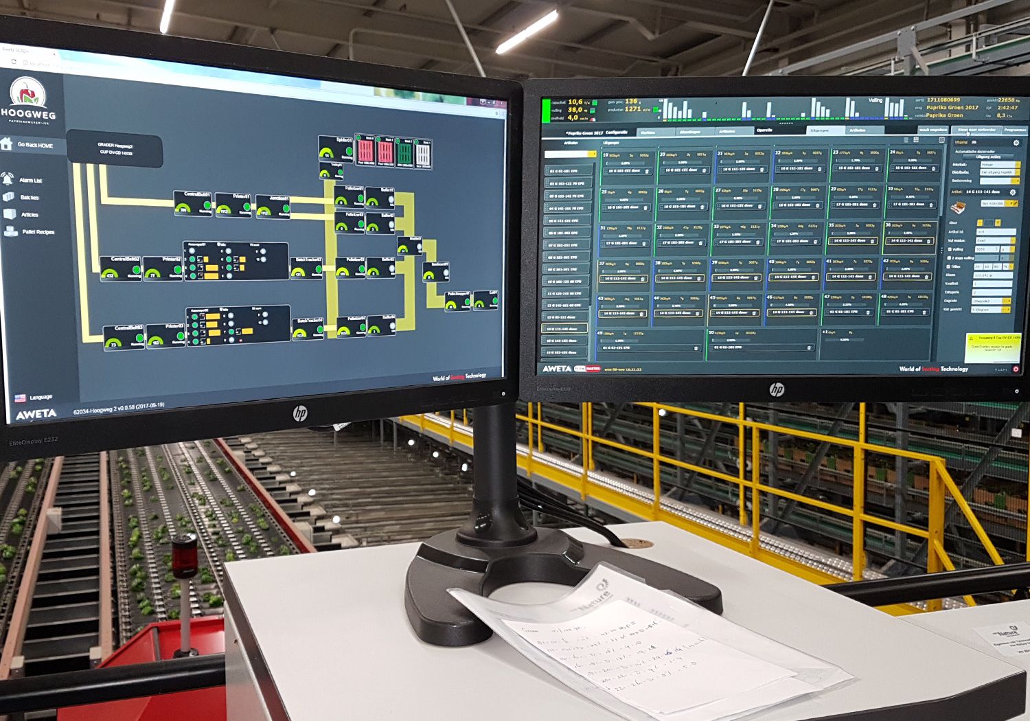 Aweta produce pepper software plant control