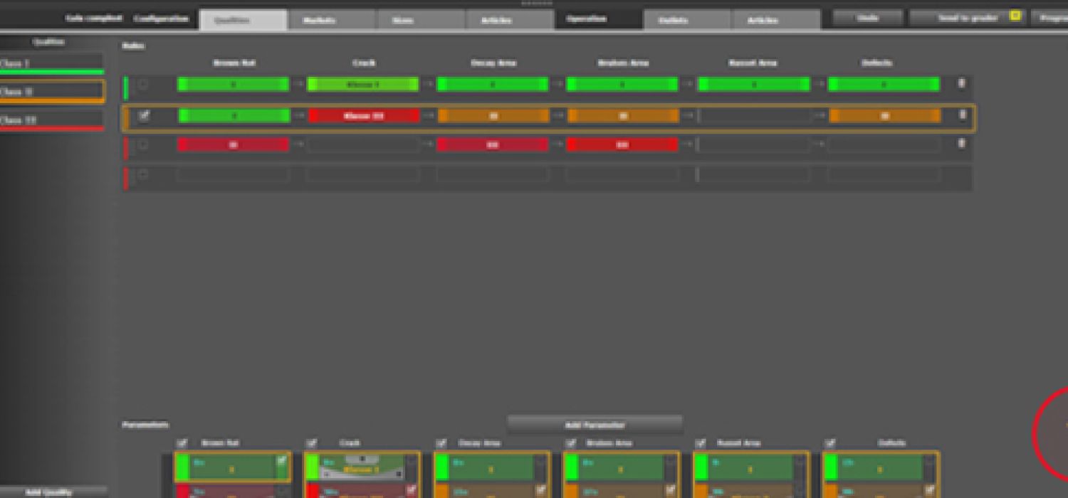 Aweta new feature Hide disabled quality parameters