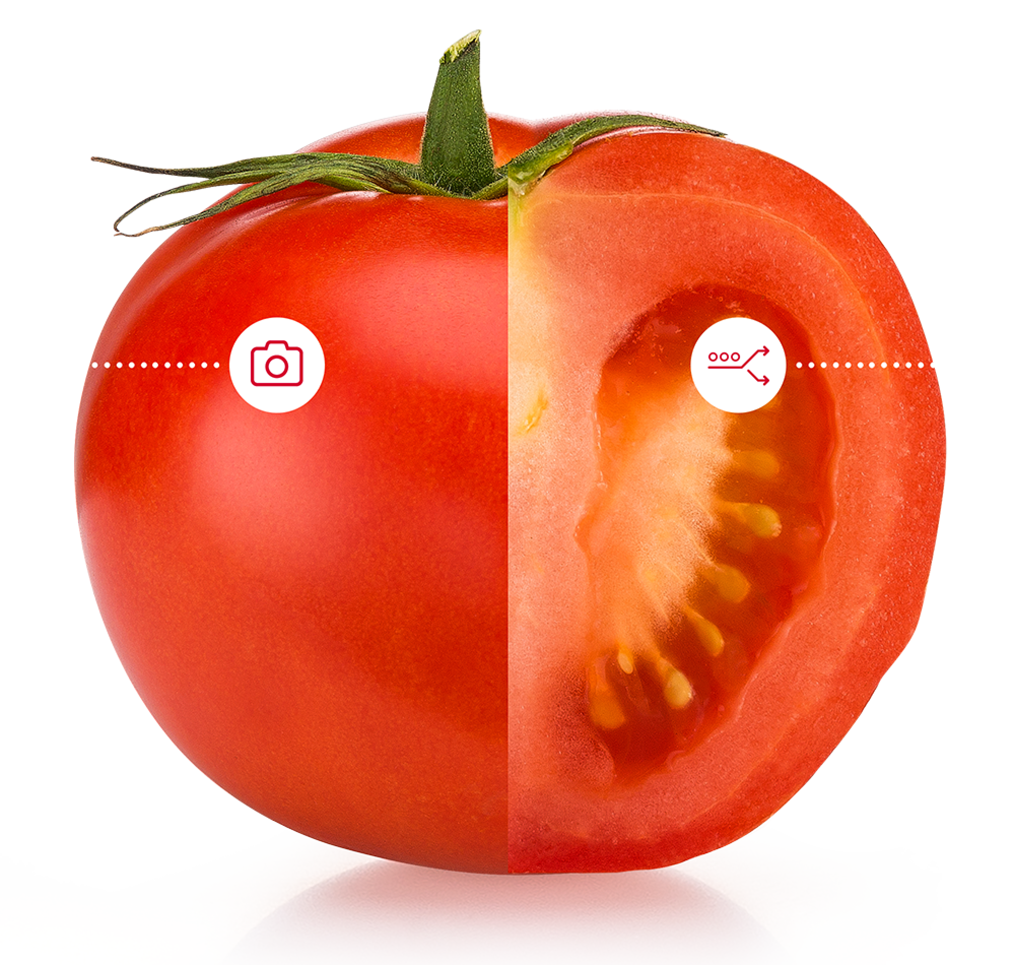 Aweta your produce tomato half on half