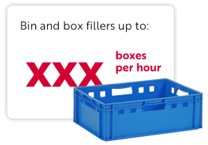Aweta bin and box fillers up to 240 boxes per hour